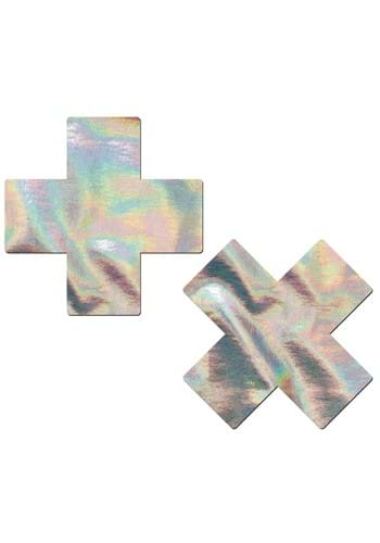 Pastease Silver Holographic X Pasties