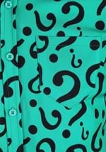 Adult The Riddler Button Up Shirt Alt 2