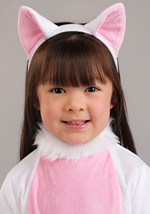 Toddler Big Tailed White Cat Costume 2