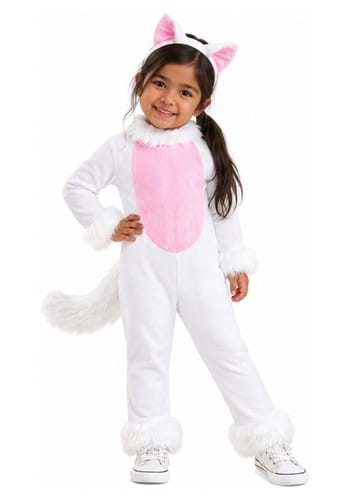 Toddler Big Tailed White Cat Costume upd