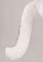 Kid's Big Tailed White Cat Costume 5