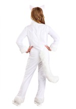 Kid's Big Tailed White Cat Costume 1