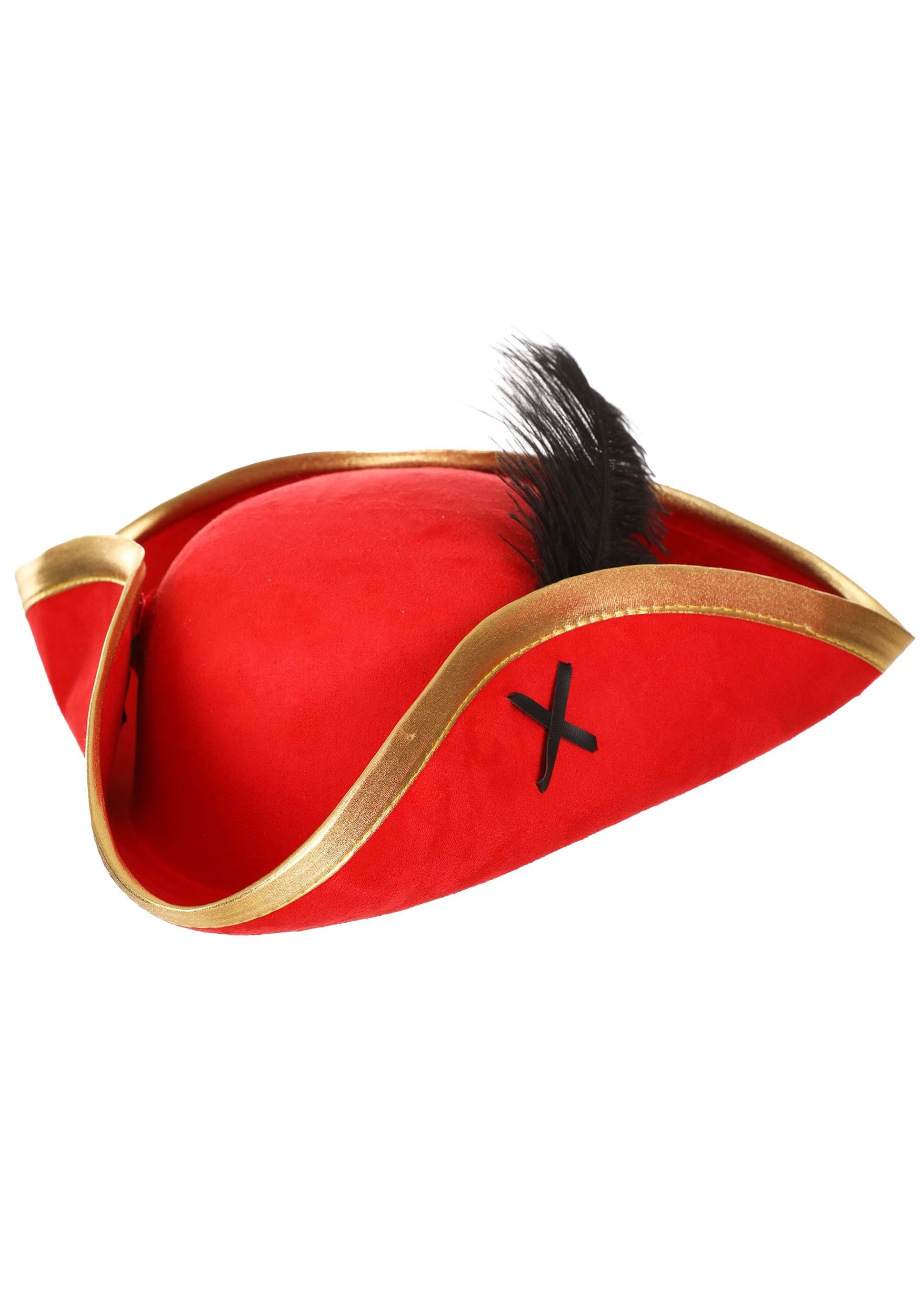 Red Skull And Crossbones Pirate Costume Accessory Hat