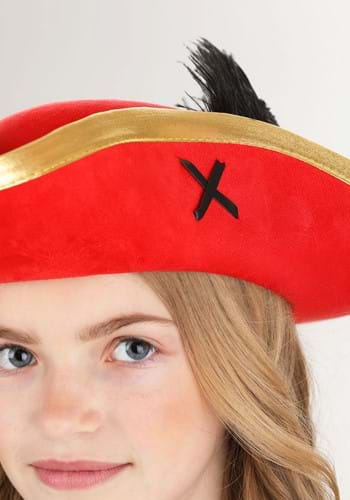 Red Skull and Crossbones Kid's Pirate Costume Hat | Pirate Hats