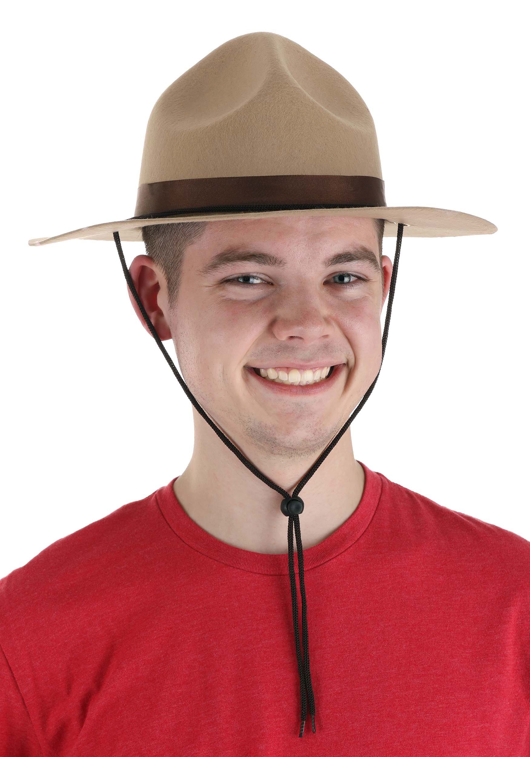 syre Hoved Optø, optø, frost tø Mountie Adult Costume Hat