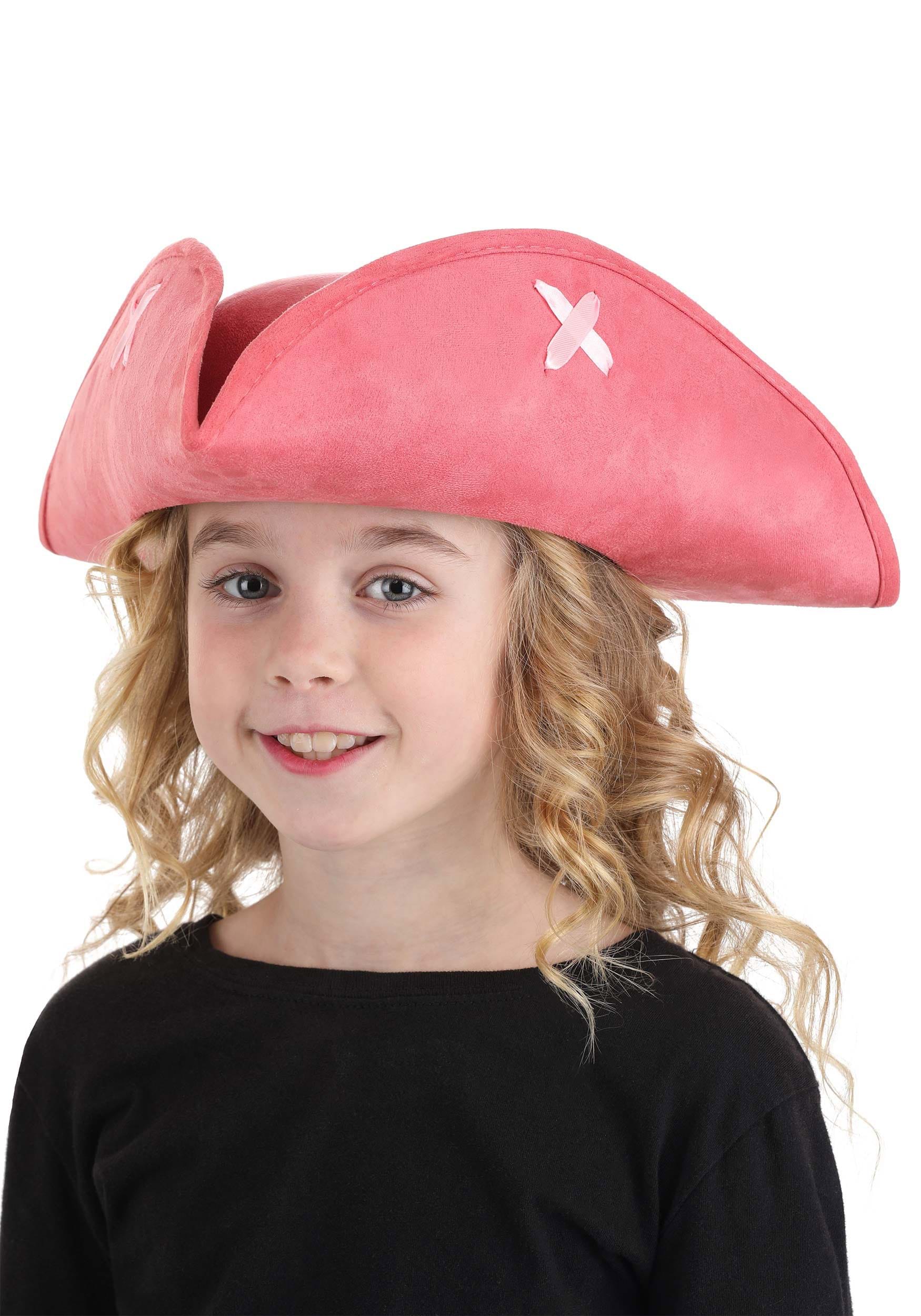 Kids Pink Tricorn Costume Hat