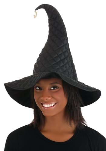 Women's Quilted Black Witch Costume Hat | Witch Hats