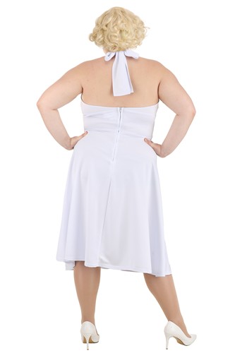 Women's Plus Size Deluxe Marilyn Halter Dress Costume | Celebrity Costumes