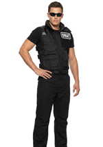 Adult Deluxe SWAT Team Costume Vest upd