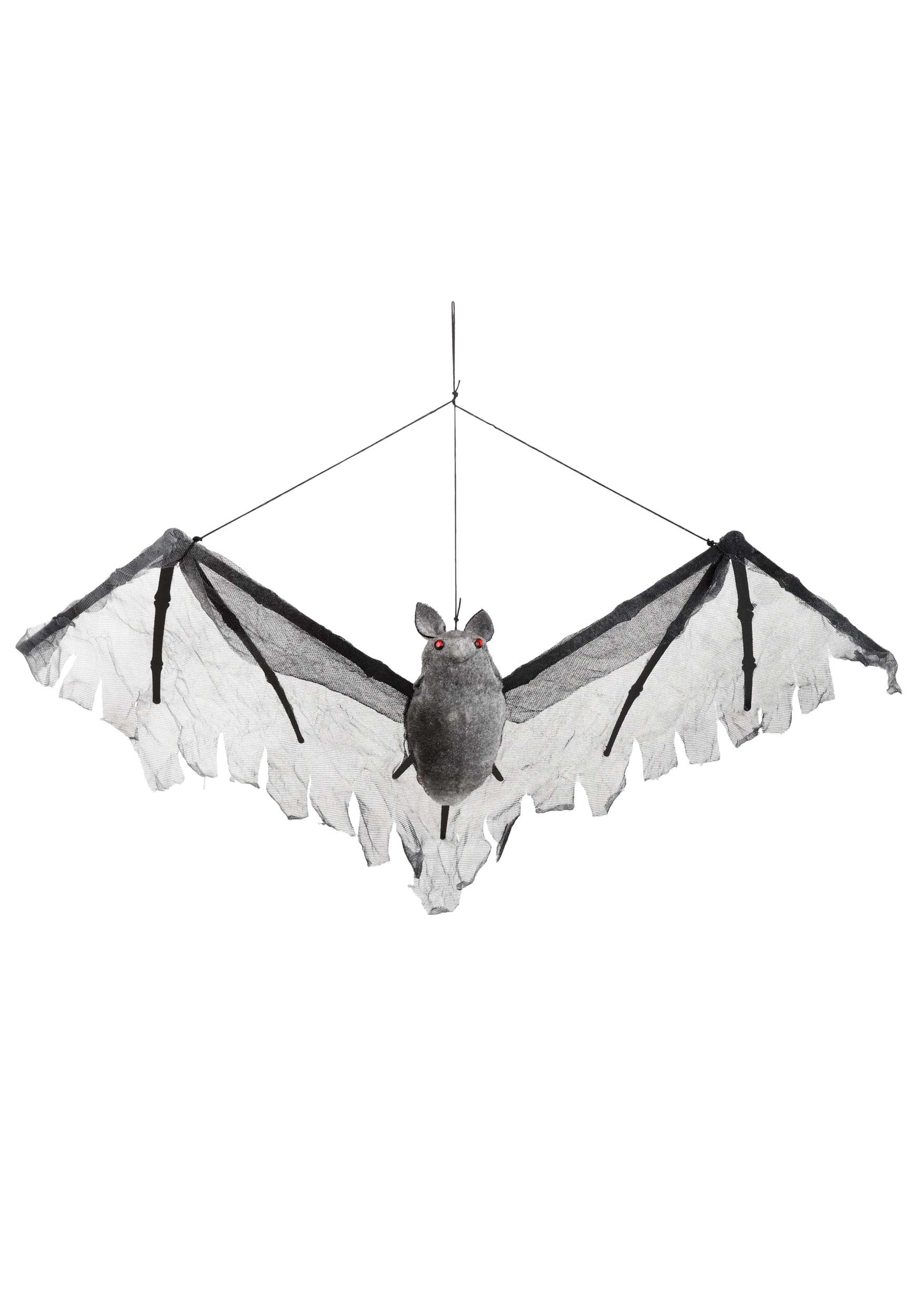 Hanging Gray Bat Halloween Prop , Animal Decorations
