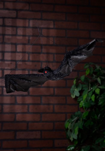 19-Inch Fuzzy Bat Hanging Decoration | Hanging Decorations