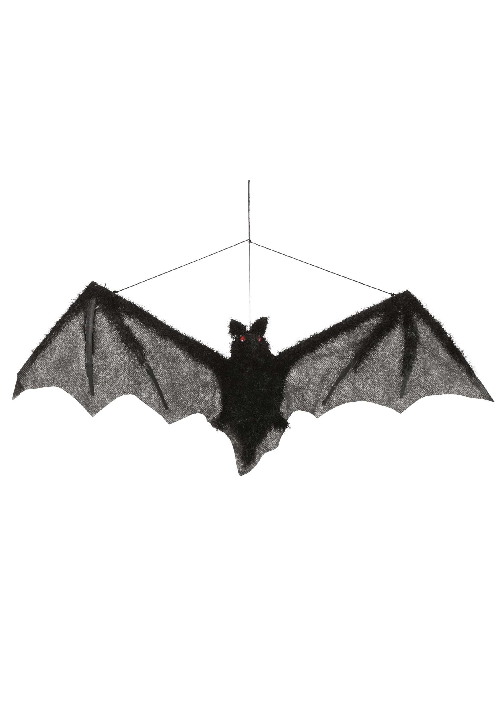 Fuzzy Hanging Bat Halloween Prop , Animal Decorations