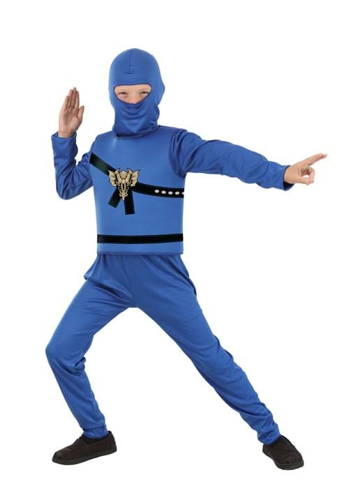 Kid's Blue Ninja Master Costume Ninja Costumes