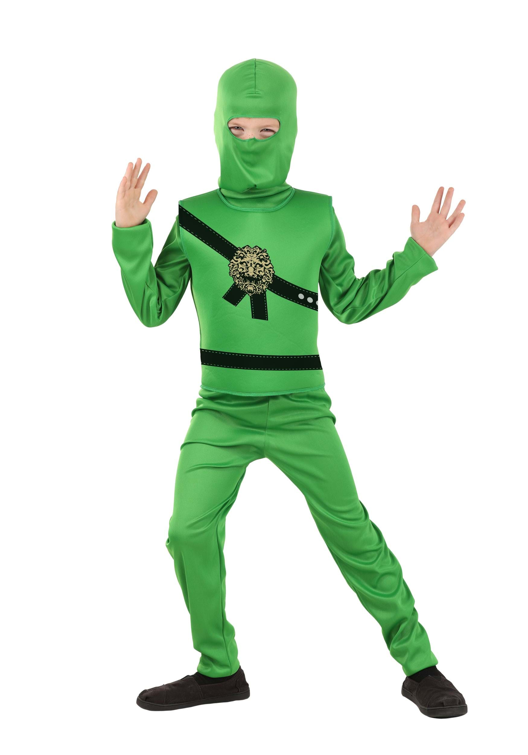 Green Ninja Master Kid's Costume