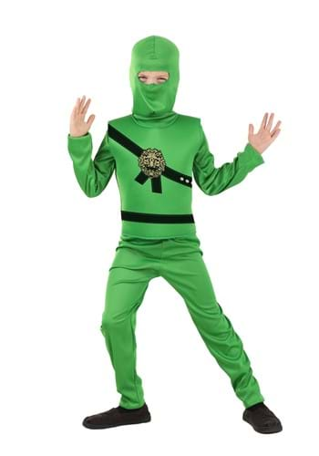 Kid's Green Ninja Master Costume