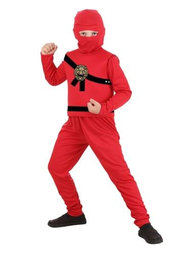 Kid's Red Ninja Master Costume