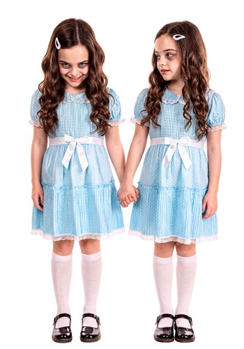 Deluxe Creepy Twin Sister Costume for Girls | Scary Movie Costumes