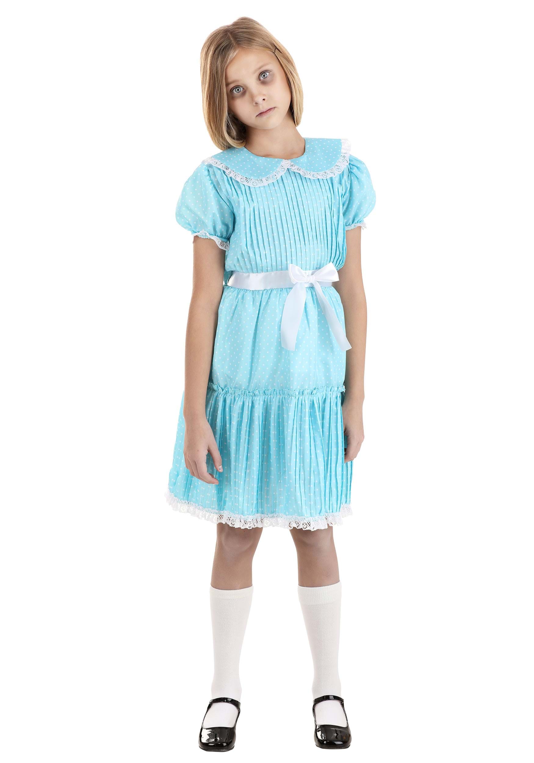 Deluxe Creepy Twin Sister Costume For Girls , Scary Movie Costumes
