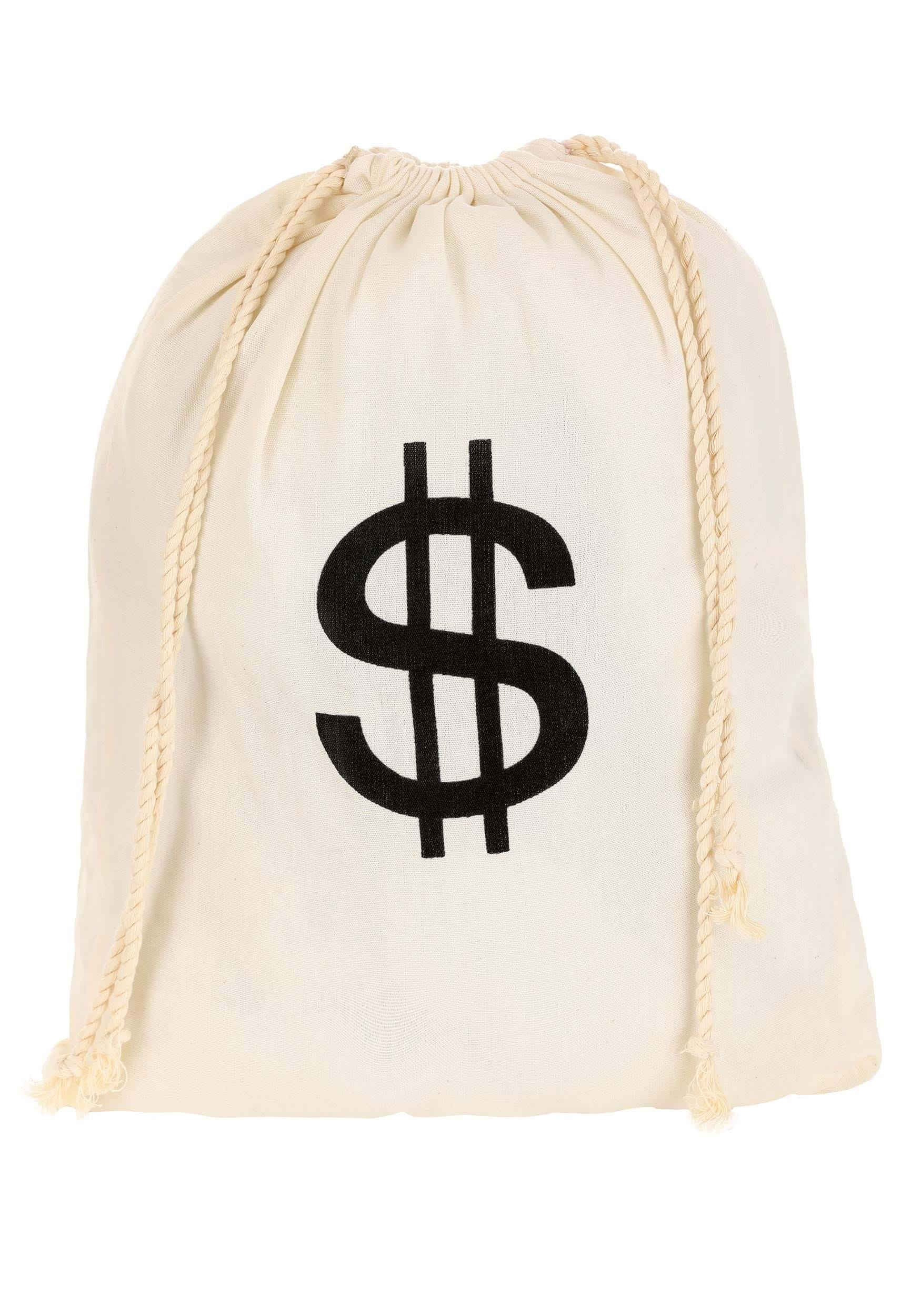 Bank Robber Money Bag Accessory Prop , Costume Accessories