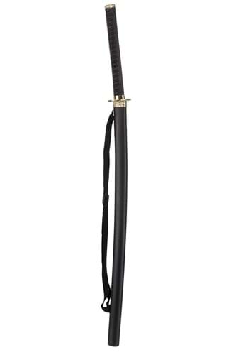 Metallic Katana Ninja Black Sword and Sheath Prop | Ninja Accessories