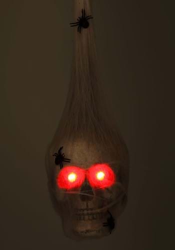 18-Inch Cocoon Skull with Red Eyes Light Up Decoration | Hanging Decorations