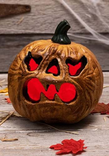 Light Up Haunted Pumpkin with Red Lights UPD