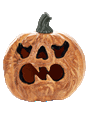 Light Up Haunted Pumpkin with Red Lights