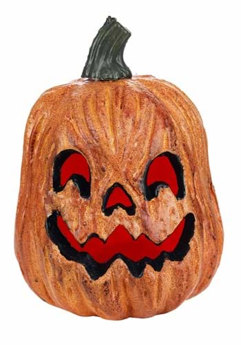 Light Up Scary Pumpkin Prop with Red Lights