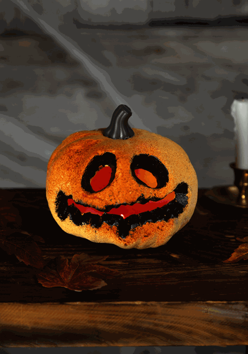 Light Up Spooky Pumpkin with Red Lights new