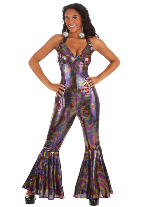 Women's Sexy Disco Jumpsuit Costume