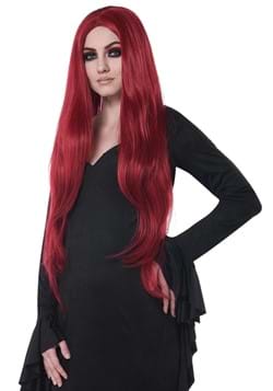 Womens Long Dark Red Wig
