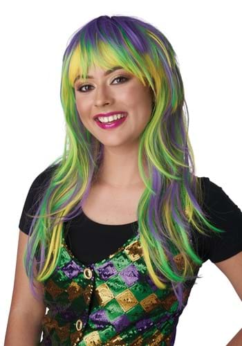 Mardi Gras Party Girl Wig