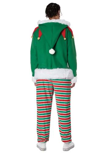 Holiday Elf Zipper Jumpsuit Adult Costume | Elf Costumes