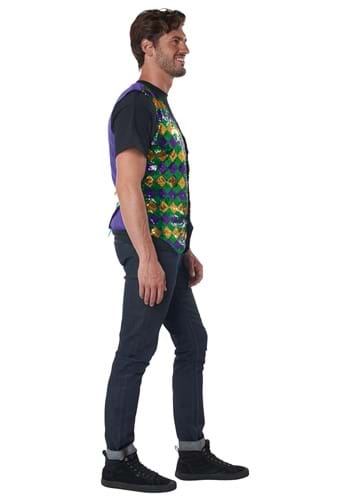 Sequined Men's Carnival Vest Set