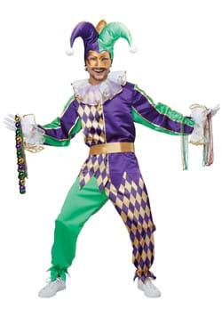 3 Pc Set Blue Tigerdoe Jester Costume Jester Clown Costume Kings Jester Hat and Collar and Wand 