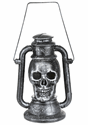 Silver skull lamp/w 3color LED light Alt 2