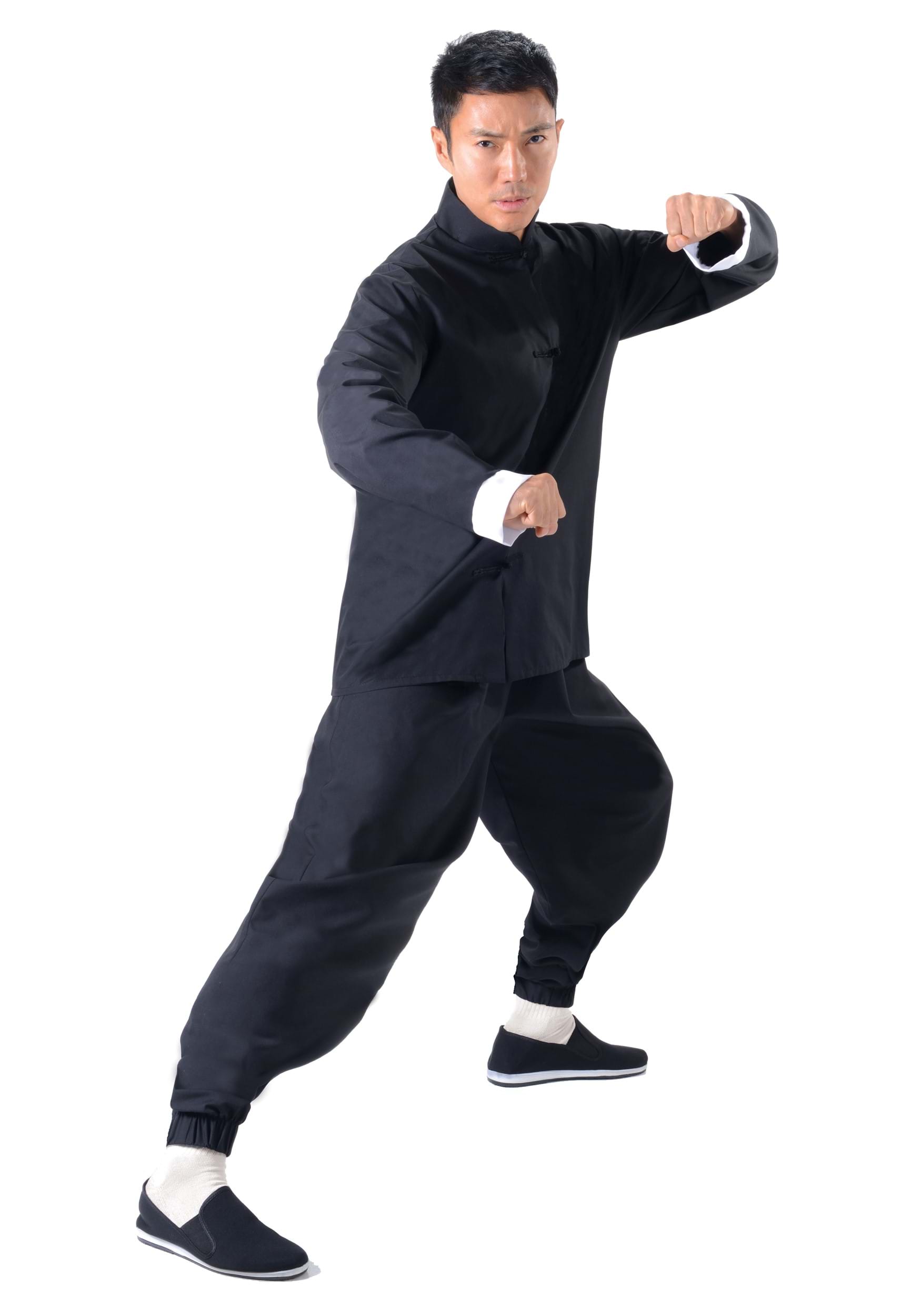 men Kung Fu Martial Arts Shaolin Bruce Lee Wingchun MMA Casual Pants 100%  Cotto | eBay