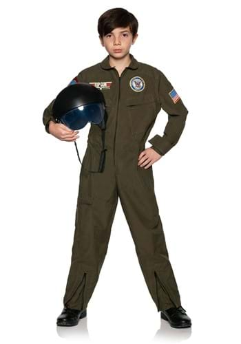 Top Gun Deluxe Pilot Costume Mens Aviator Jumpsuit Fancy Dress Outfit +  Aviators