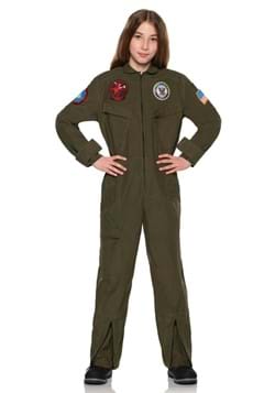 Kids US Navy Top Gun Jumpsuit Costume Alt 1