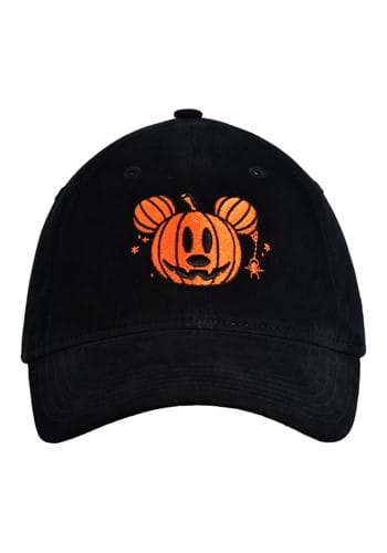 Mickey Mouse Jack-O-Lantern Hat with Plaid Underbrim