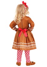 Girls Toddler Gingerbread Costume Dress Alt 1
