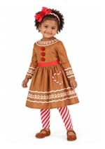 Girls Toddler Gingerbread Costume Dress New Main