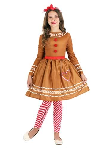 Girl's Gingerbread Costume Dress