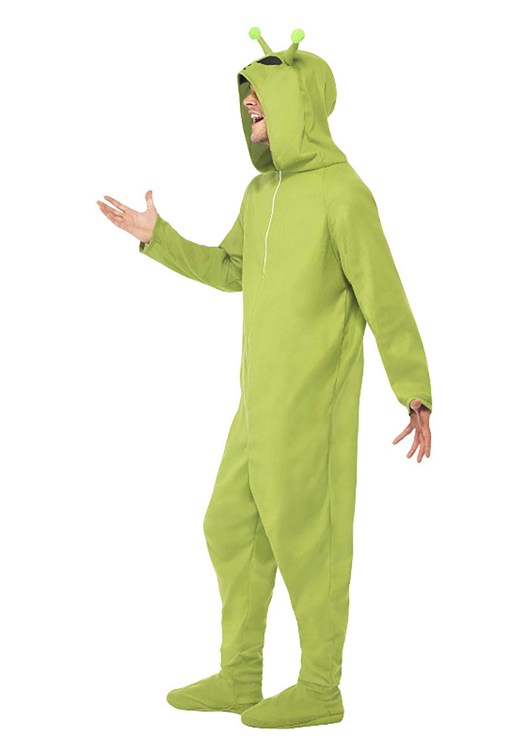 Disfraz de mono alienígena verde para adultos Multicolor