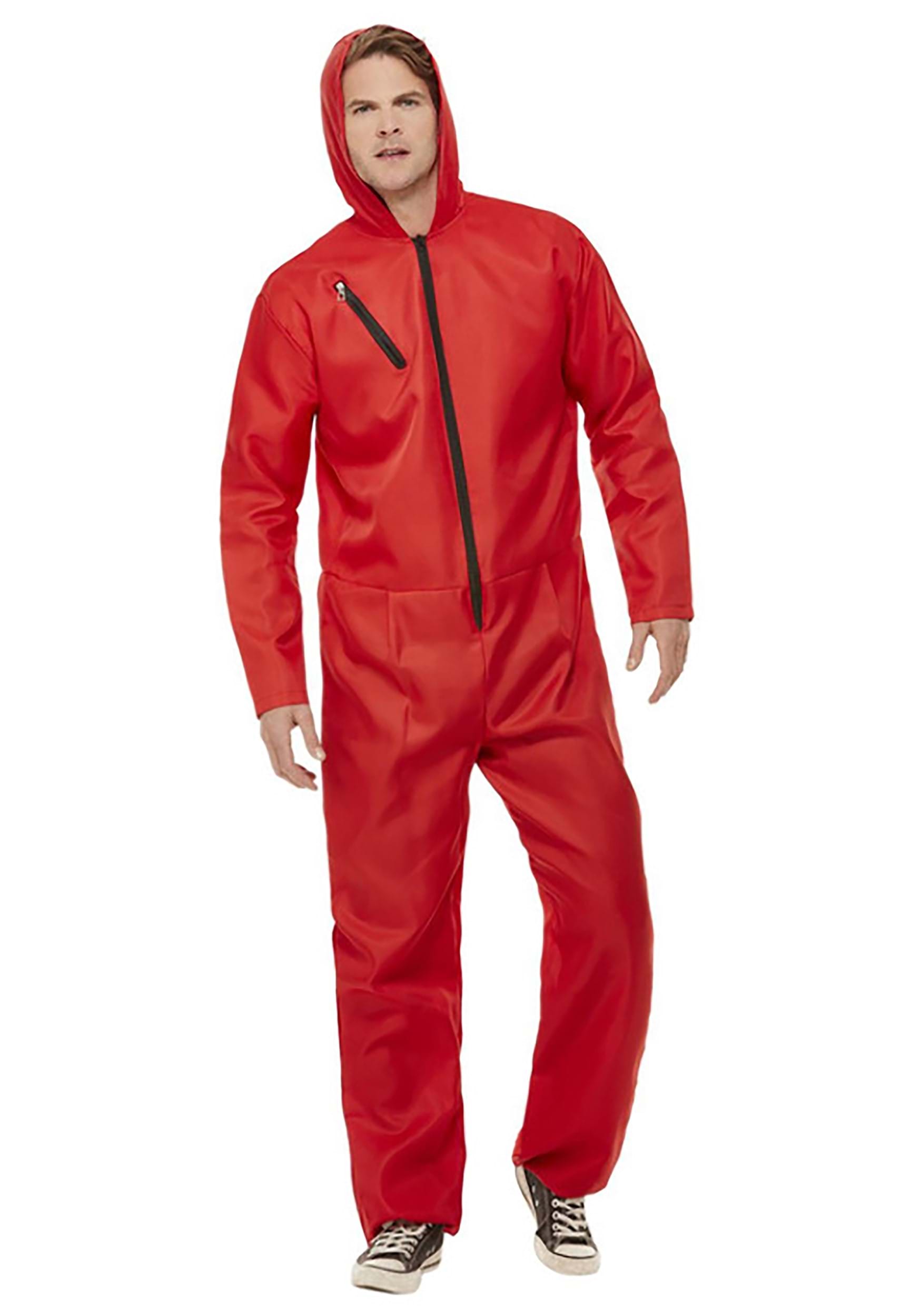 Heist Red Jumpsuit Salvador Dali Money Costume Fancy Dress Xl Costume Mask  And Gloves - Fancy Dress Costumes - Countyfetes