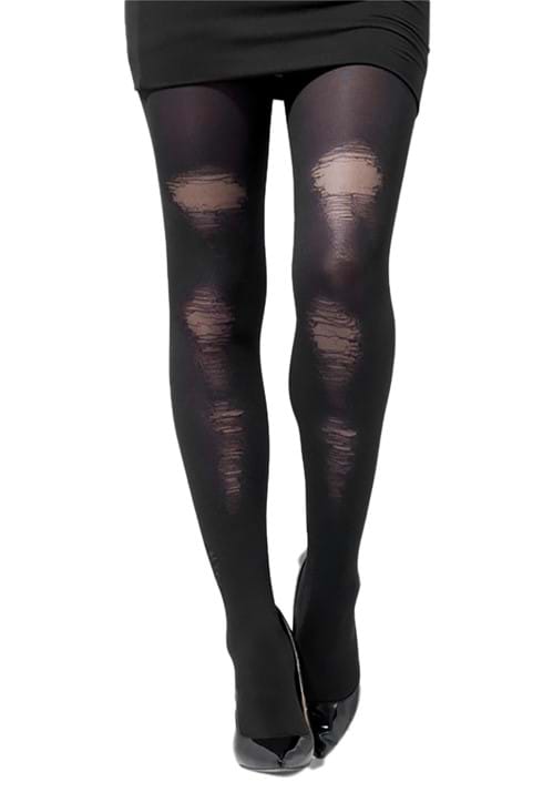 Womens Distressed Tights