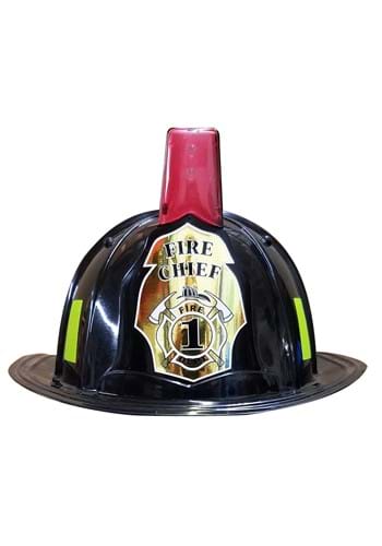 Black Light Up and Sound Kid's Fire Chief Helmet Costume