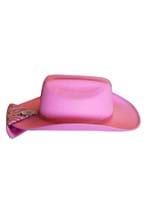 Girl's Pink Sparkle Cowboy Hat & Bandana Set Alt 1