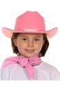 Girls Pink Sparkle Cowboy Hat Bandana Set Alt 5