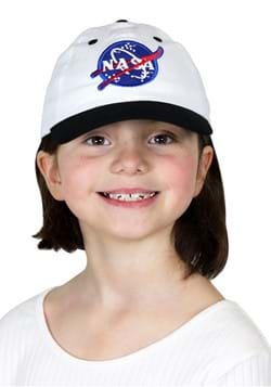 Kids White Astronaut Cap